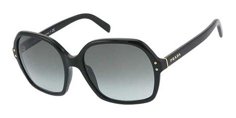 Prada PR 17MS 1AB/3M1 Sunglasses in Black